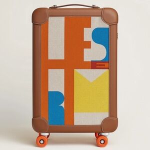 Hermes. R.M.S Cabin Suitcase. Capucine / Écru / Beige / Fauve / Orange.